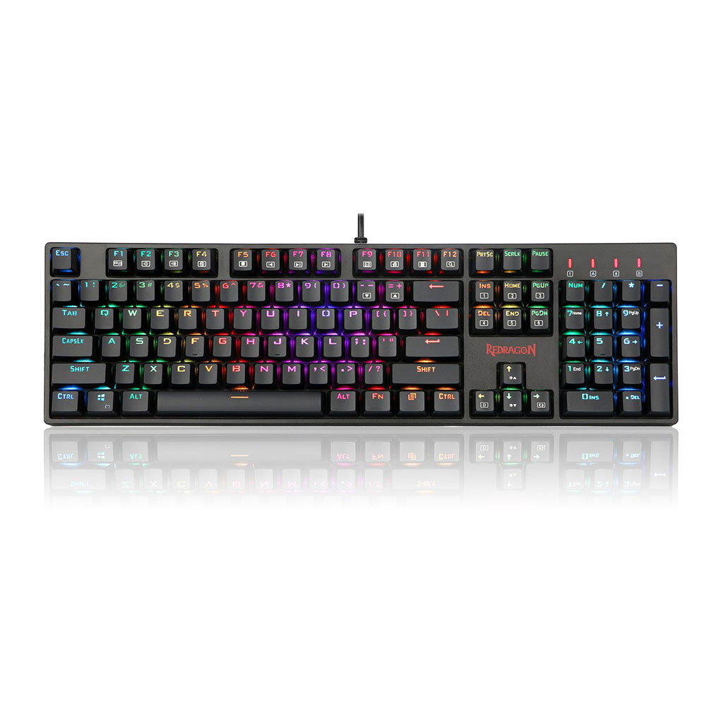 Redragon - URARA RGB LED Backlit Mechanical Gaming Keyboard URARA K568RGB-2