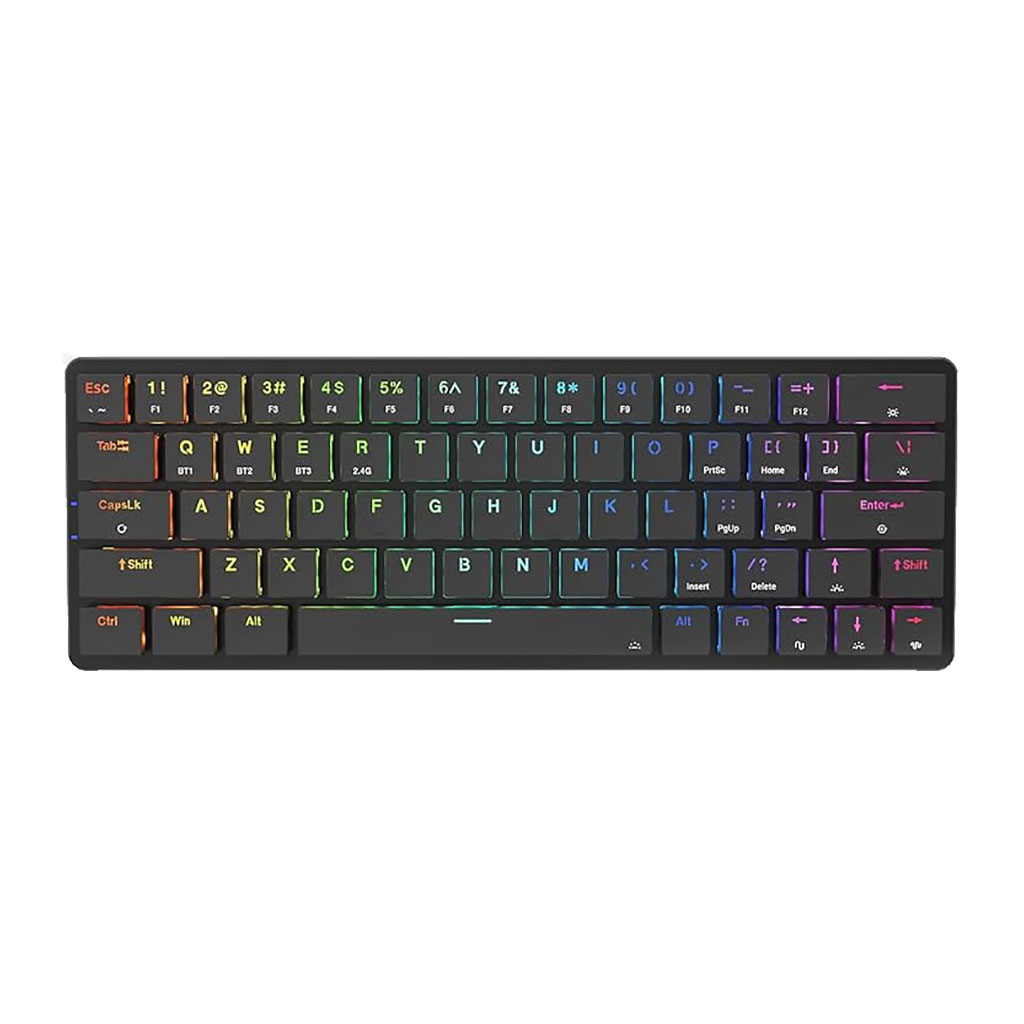 Redragon - 3-modes 63 key Low-profile Mechanical Keyboard K624-KBS
