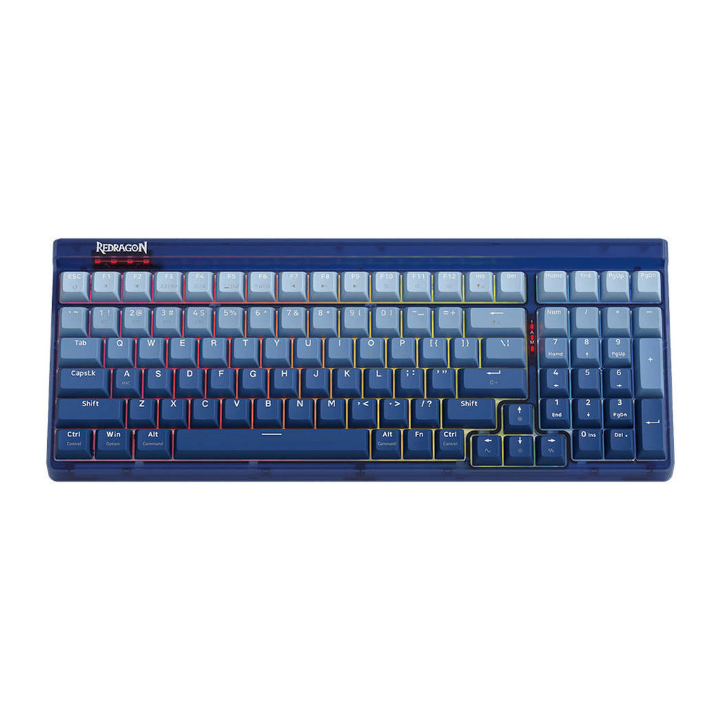 Redragon - Cass 80% Mechanical Wired Keyboard Gradient Blue-White K656WB-RGB-PRO