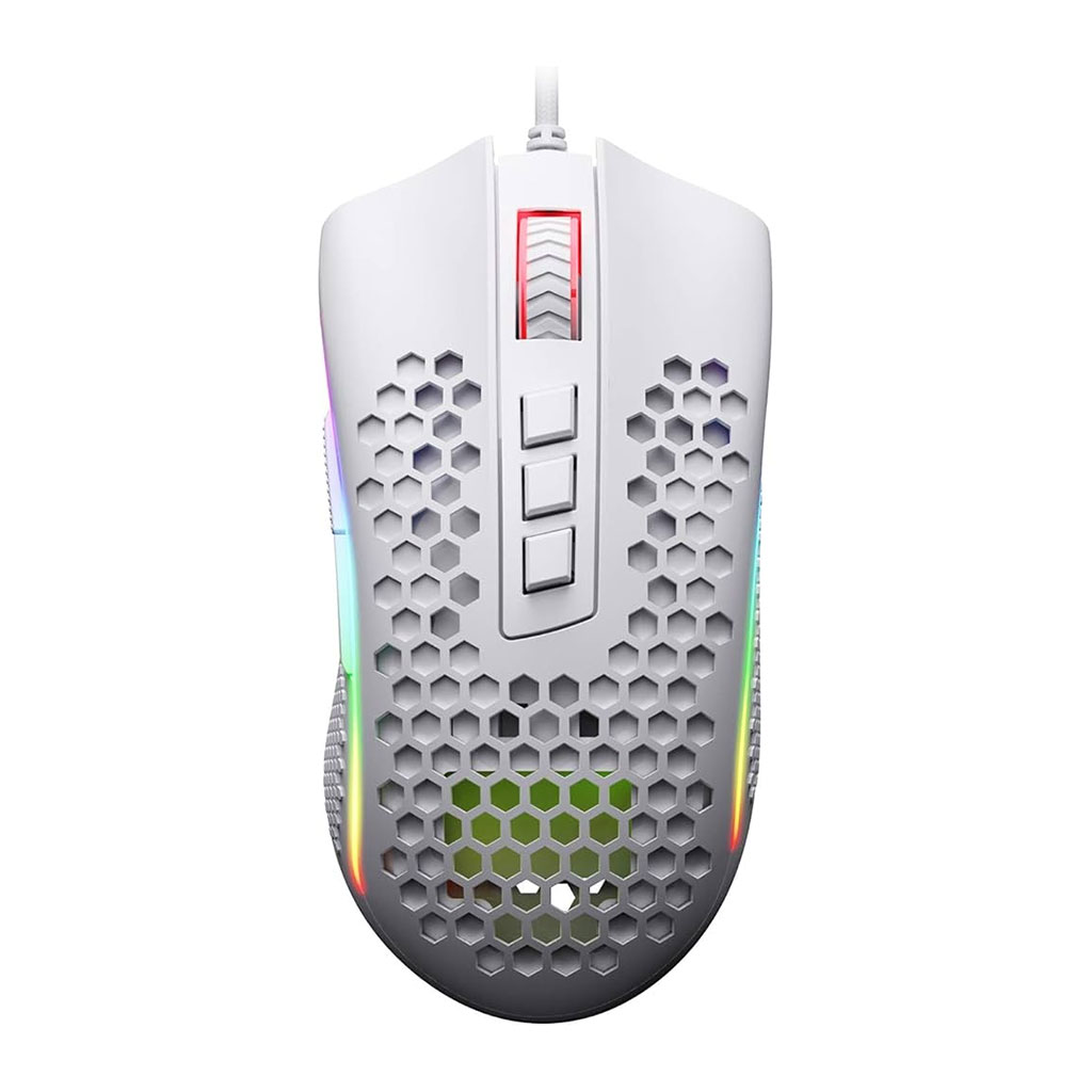 ريدراغون - ماوس ألعاب سلكي ستورم أبيض M808W-RGB