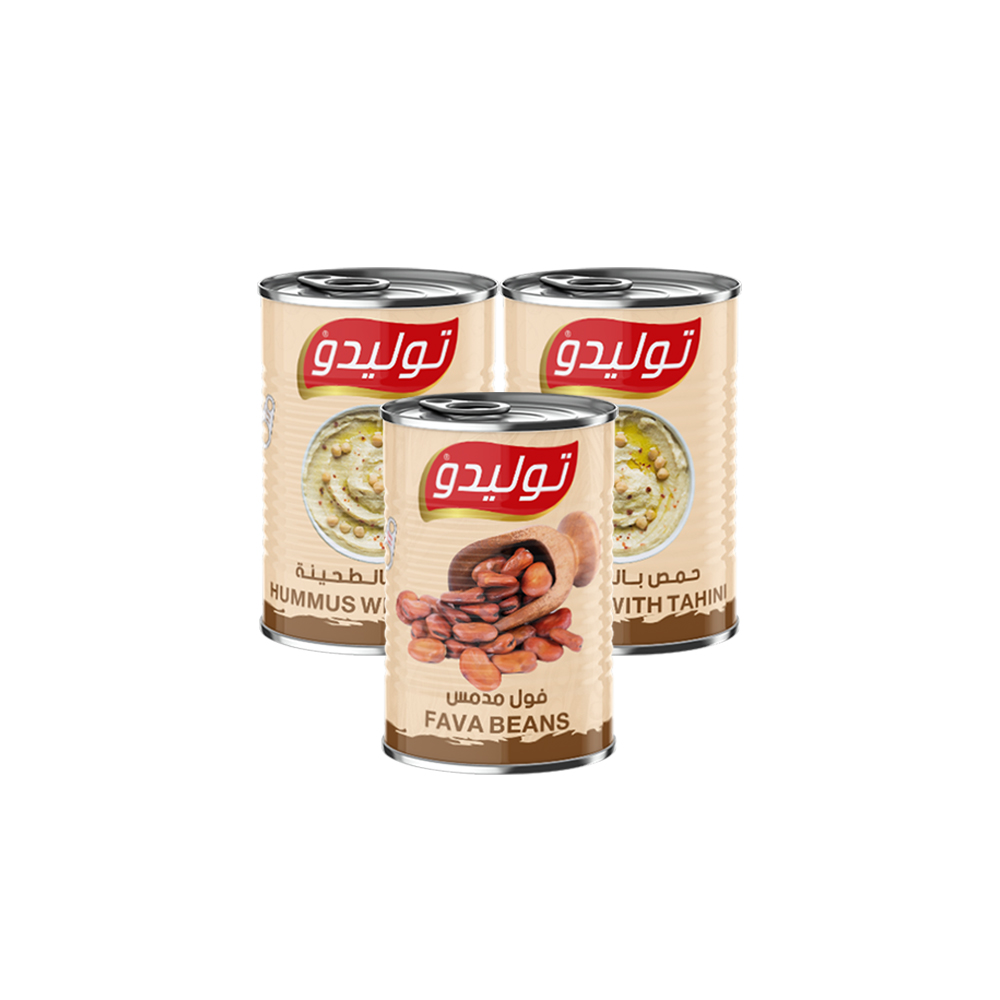 tolido - Hummus With Tahina 2 Pack + Beans