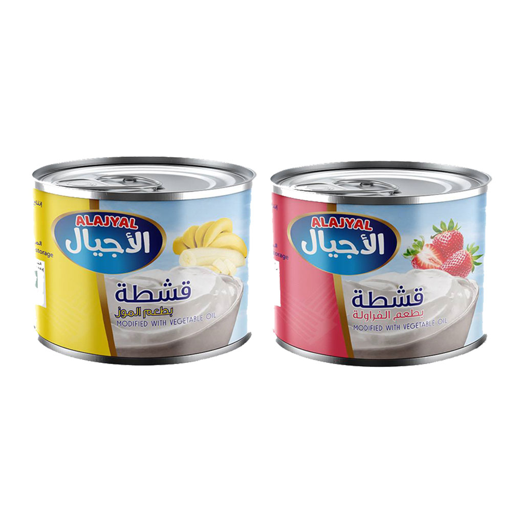 alAjyal - Flavored Cream 180 Grams 2 pcs