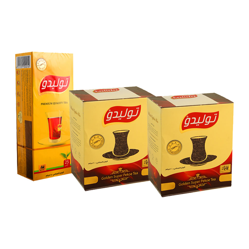 tolido - Tea 200 Grams 2 pcs + Red 25 teaBags