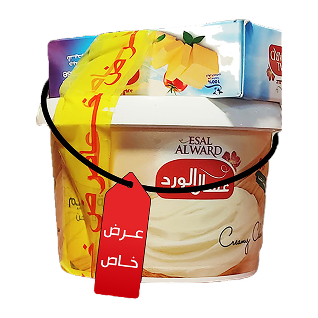 Esal alWard - Spread Cheese 350 Grams + Cheddar Cheese