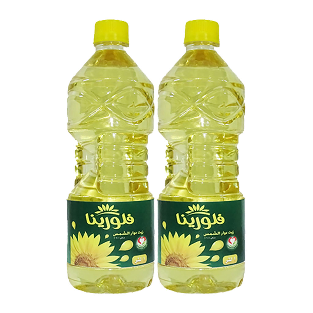 فلورينا - زيت دوار الشمس 1 لتر 2 قطع