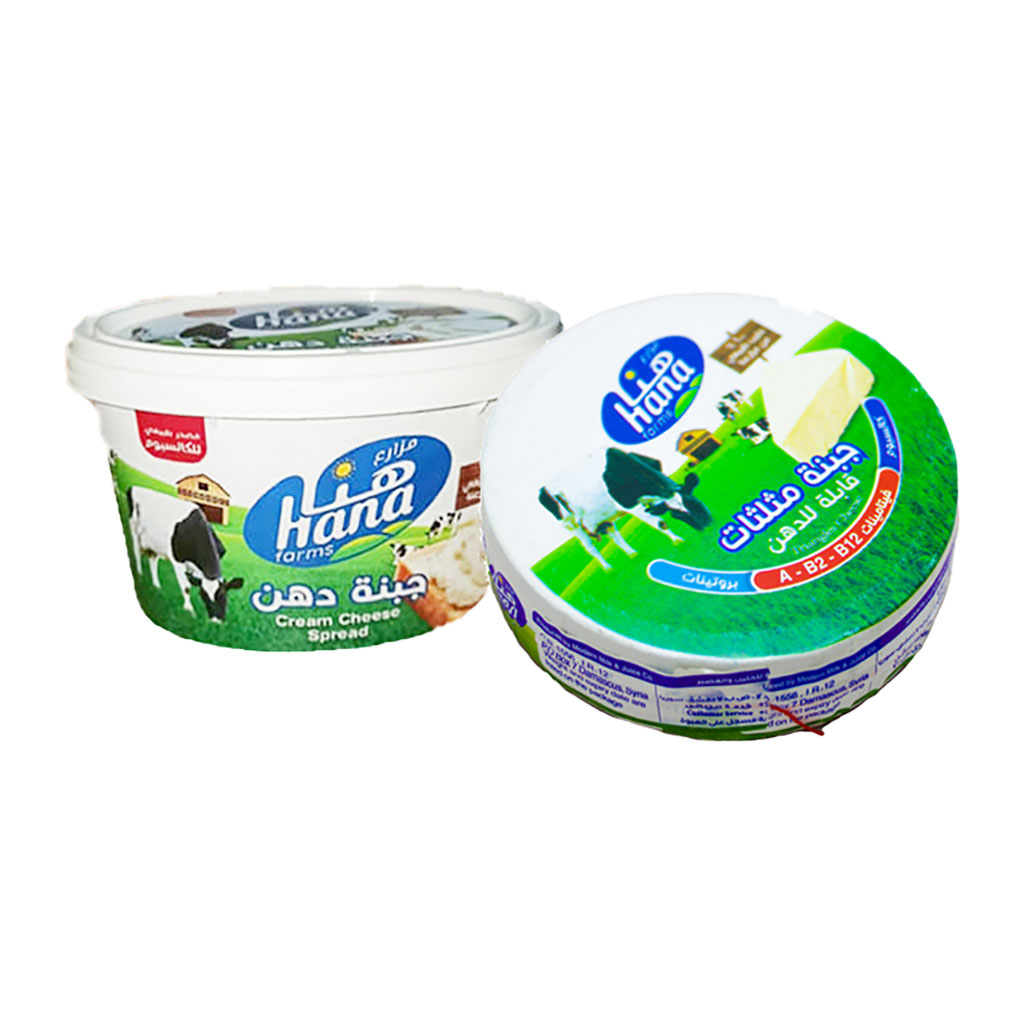 Hana - Spread  Cream Cheese 300 Grams + Triangles Cheese