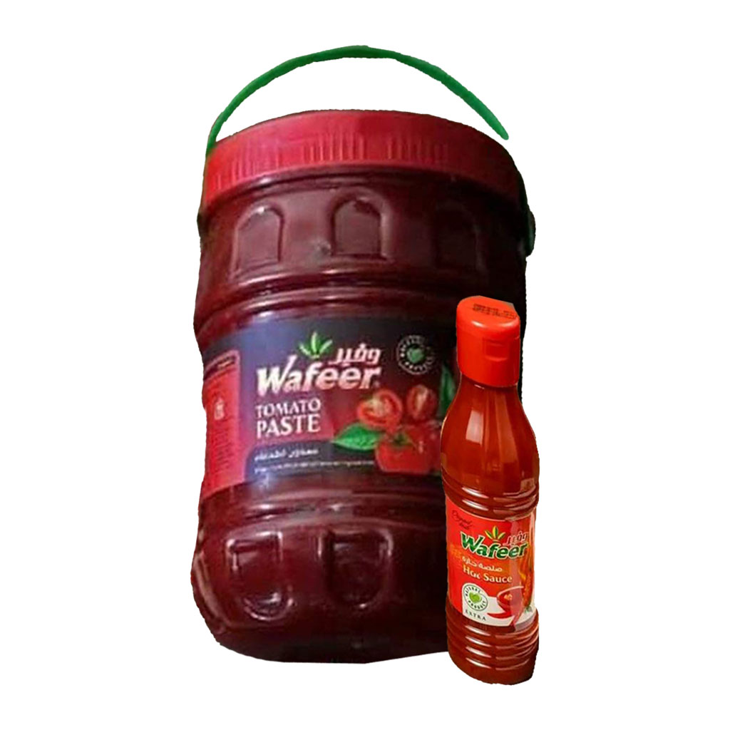وفير - رب البندورة 4 كغ + صلصة حارة 350 غرام