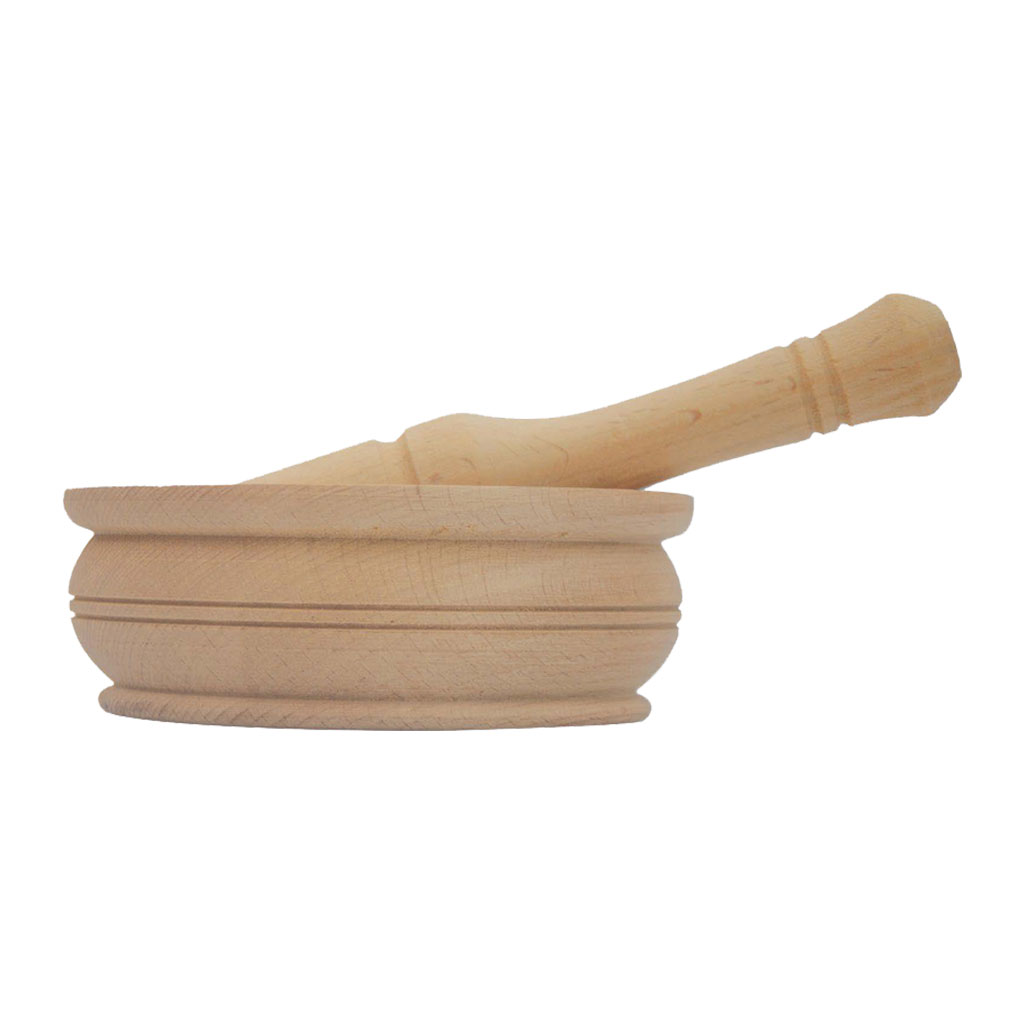 Plain Wooden Mortar 5 Cm