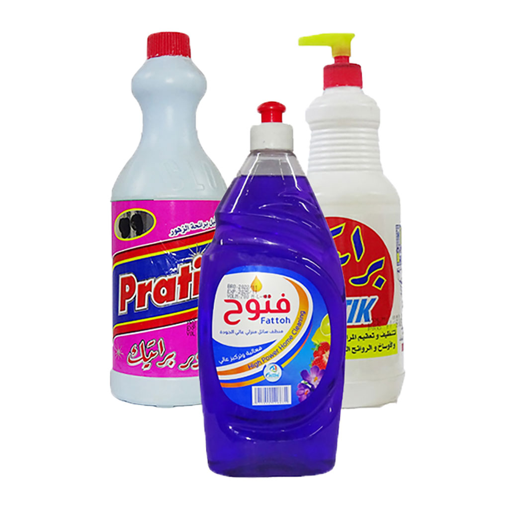 براتيك - سلة كلور وفلاش + سائل فتوح