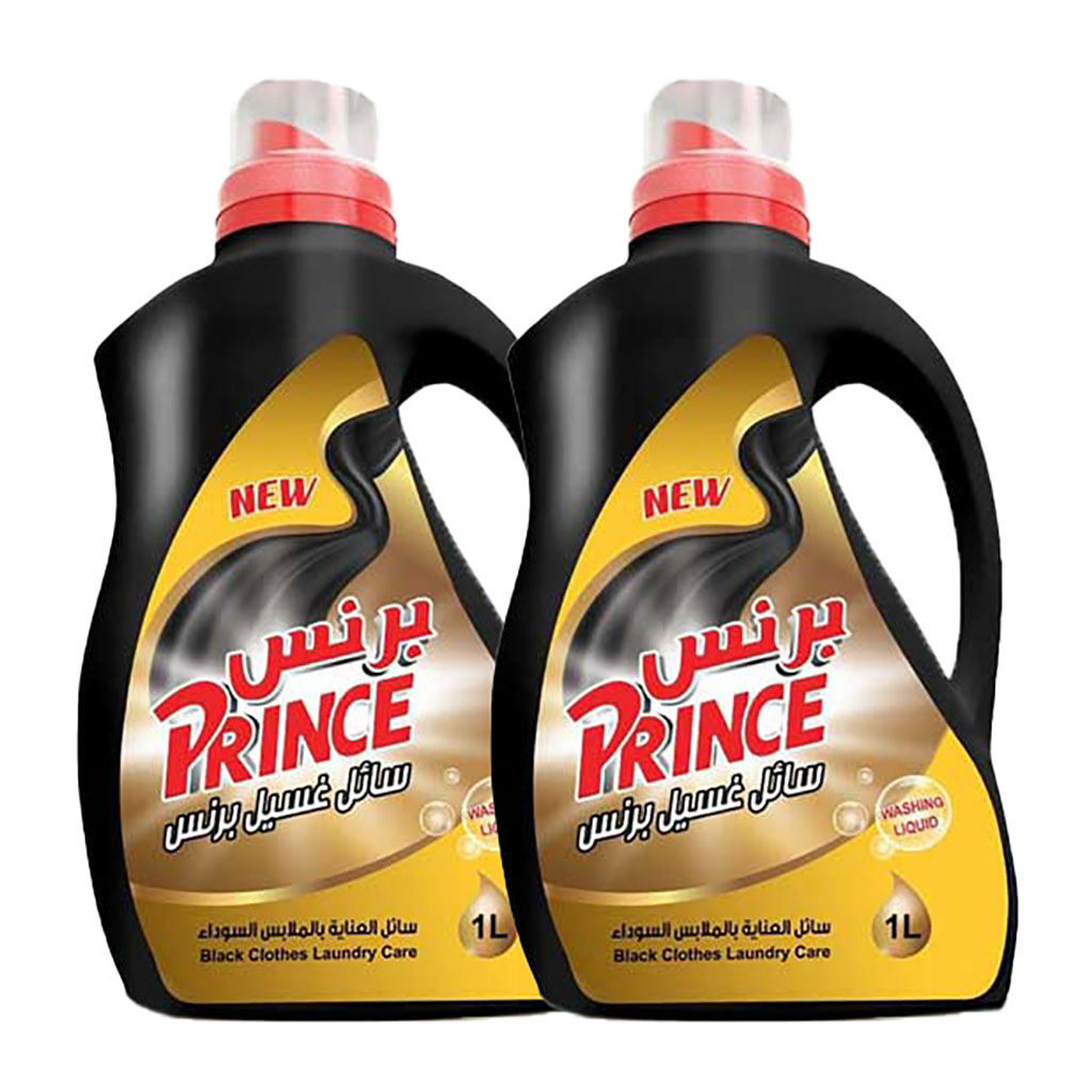 Prince - Washing Liquid For Black Cloth 1 Liter 2 pcs