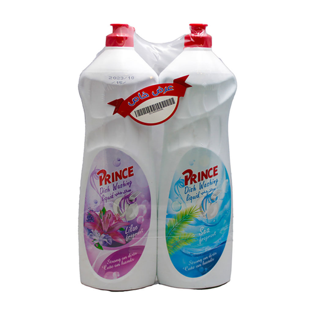 Prince - Dishwashing Liquid 900 ml 2 Pcs + Dishwashing 500 ml Free