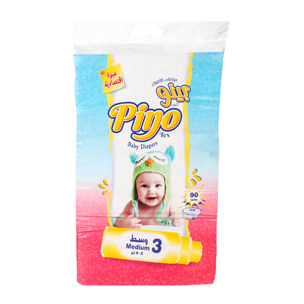 Pino - Baby Diapers 5-9 Kg Medium 90 Diapers