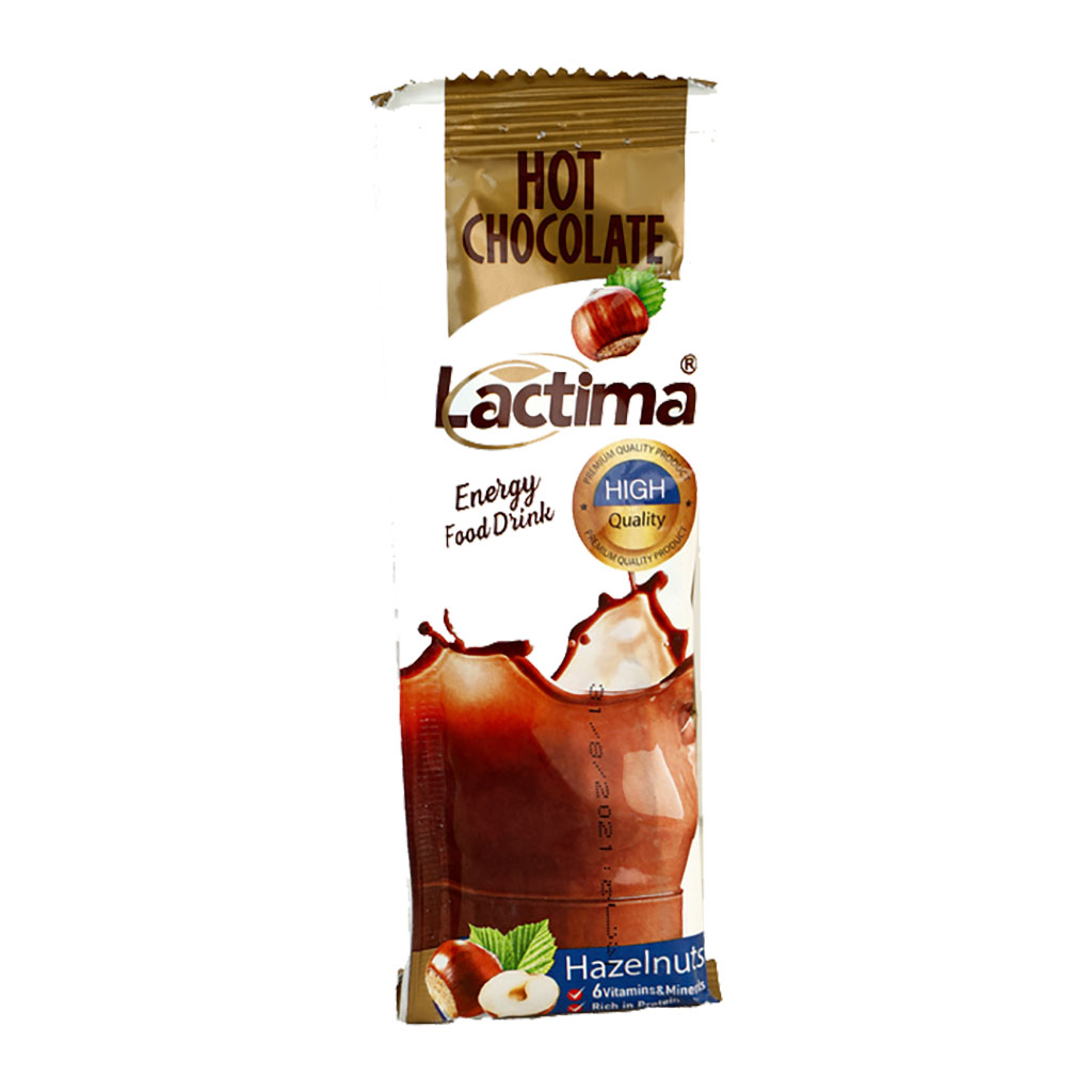 Lactima - Hot Chocolate Hazelnut Flavored Drink 22 Grams