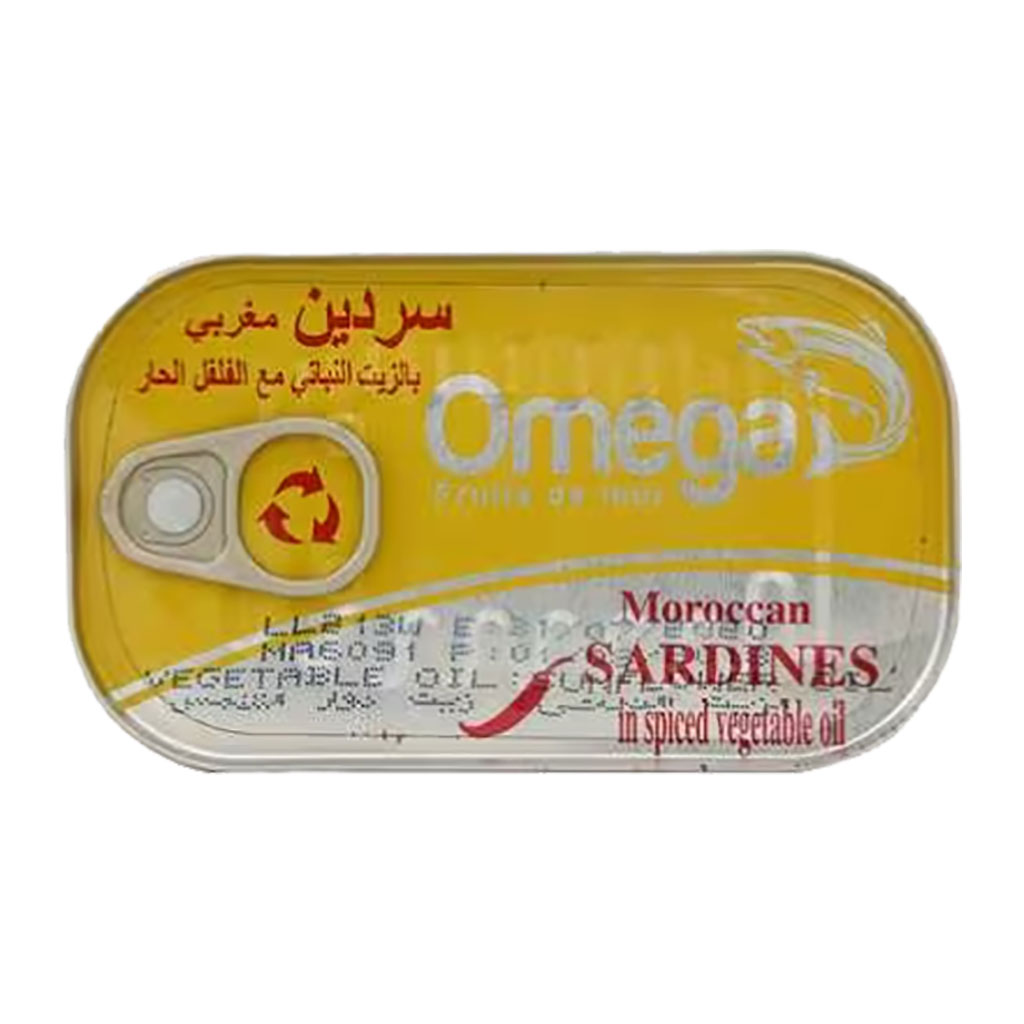 Omega - Moroccan Sardine in Vegetable Oil 125 Grams