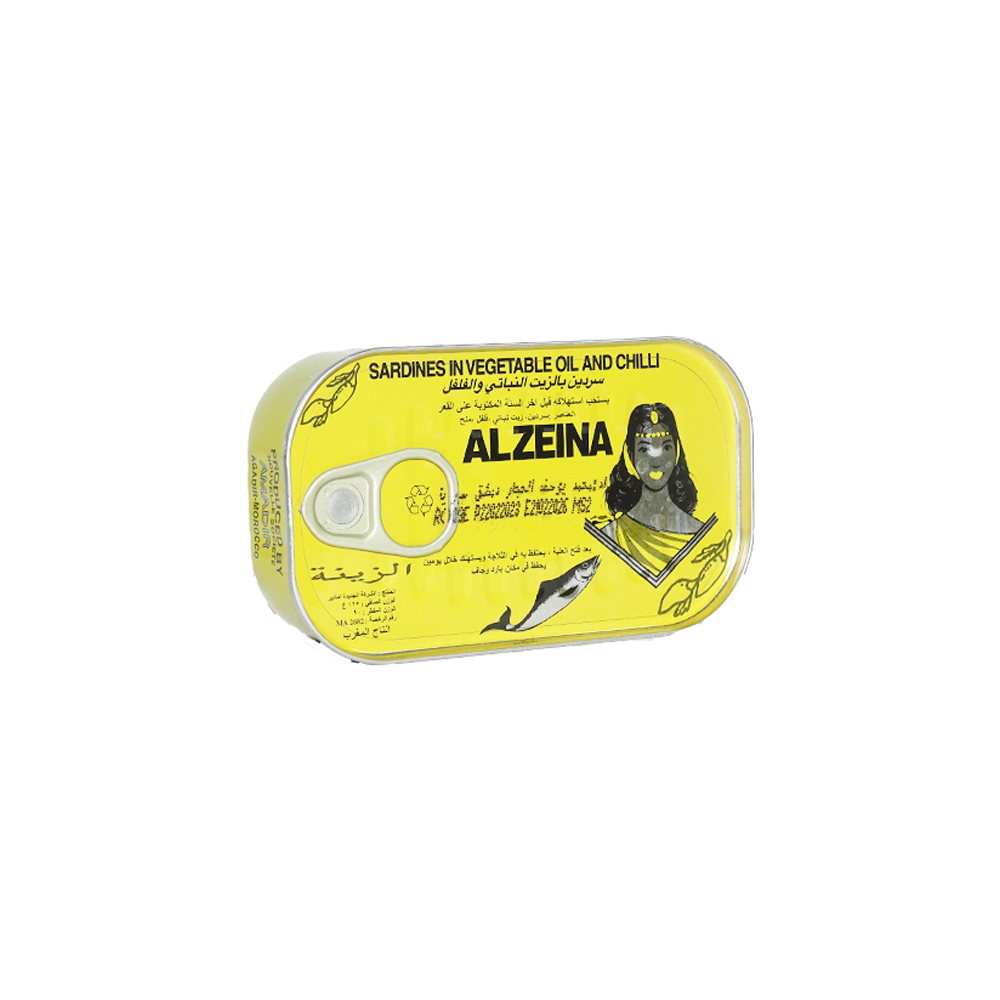 alZEINA - Sardines in vegetable Oil & Chilli 125 Grams