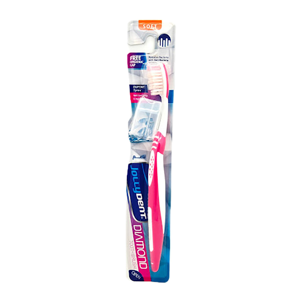 JollyDent - Diamond Perfect Smile Tooth Brush with Hygienic Cap Meduim