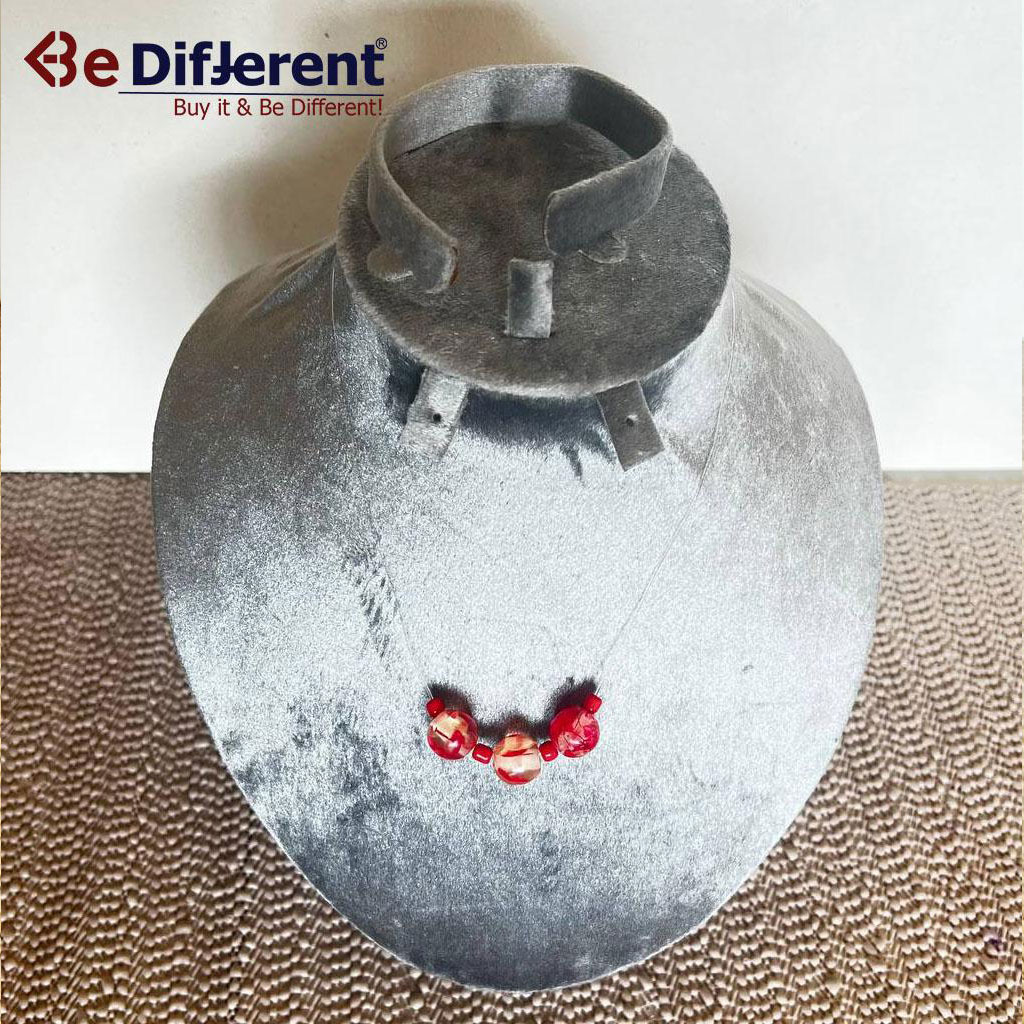 Be Different - Red Stones Necklace