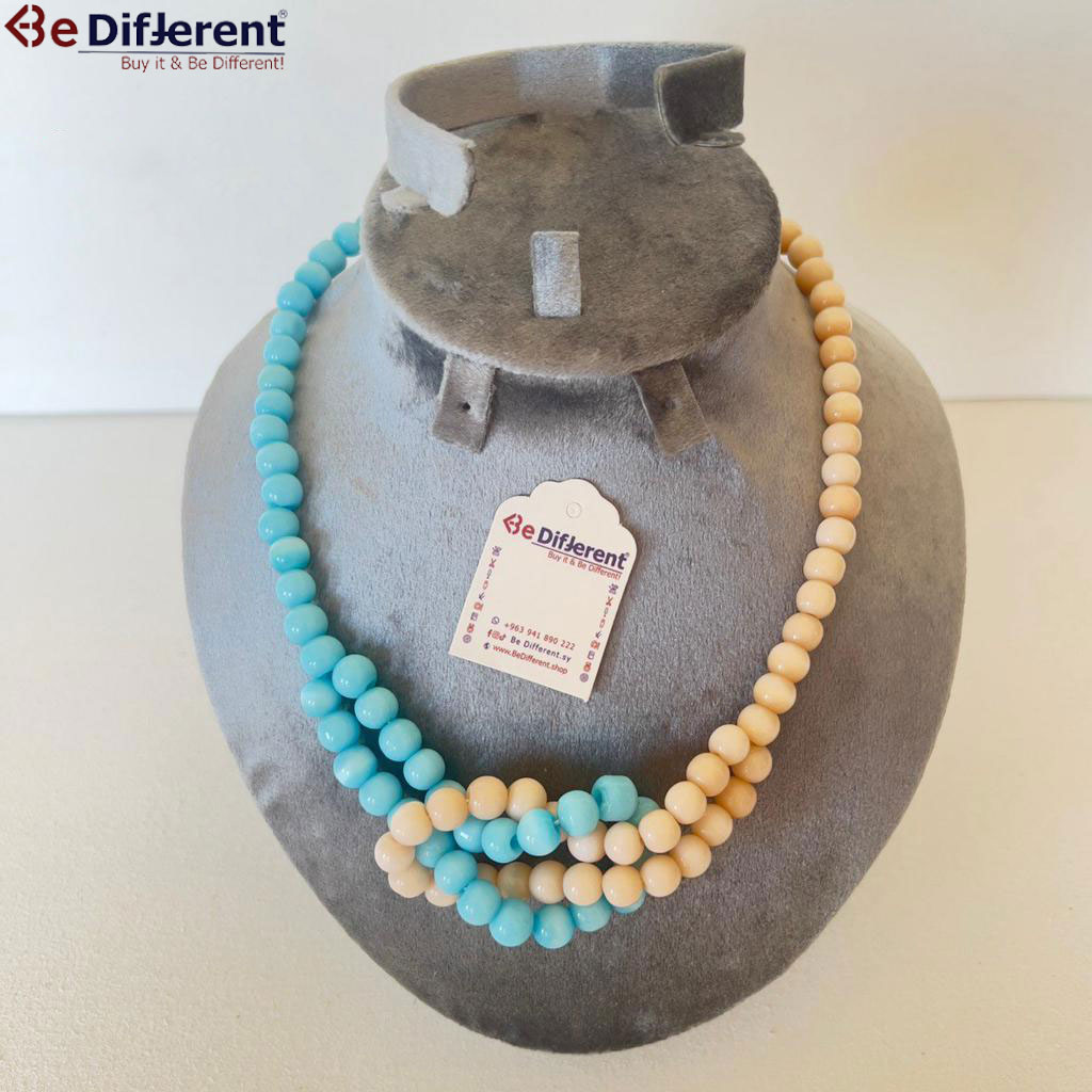 Be Different - Stone Necklace Sumo & Cyan