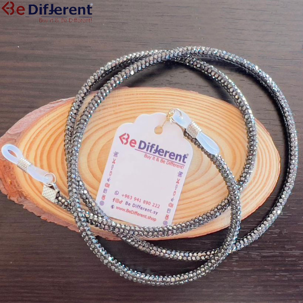 Be Different - Diamond Eyeglasses Chain Dark