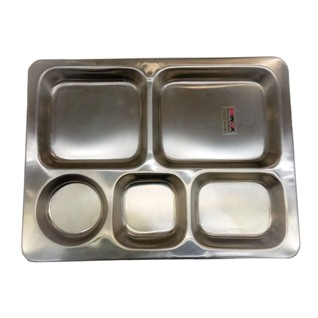 Hinox - Stainless Steel Plate 5 Compartments