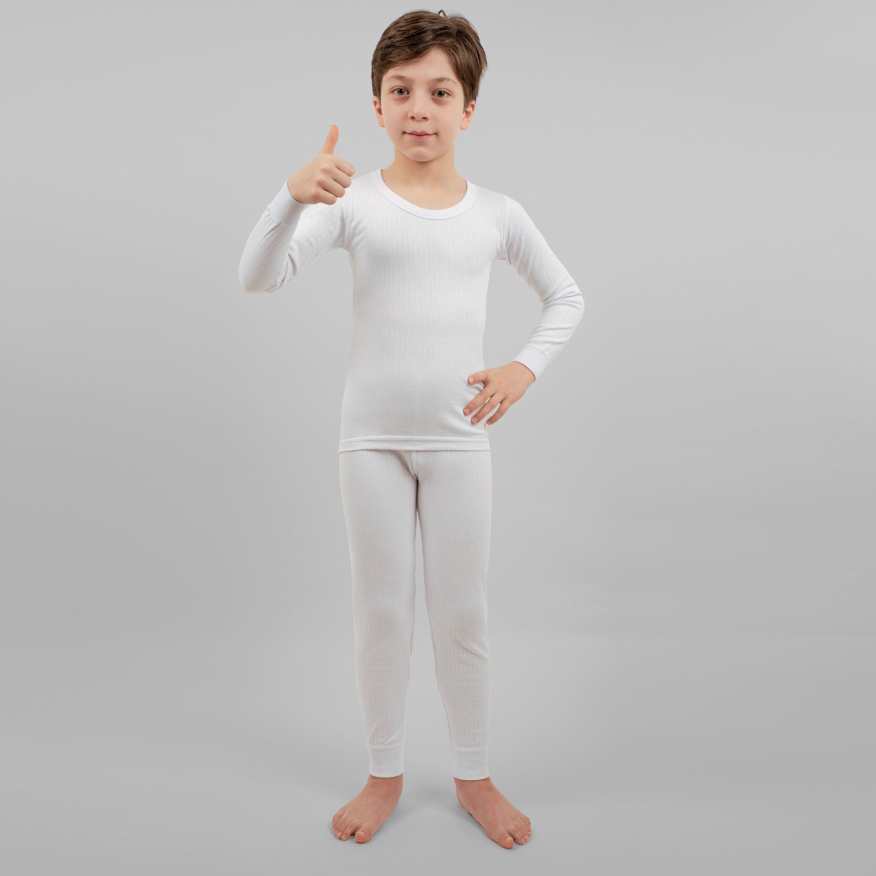 Boy's Thermal Underwear Set 100% Cotton 2409