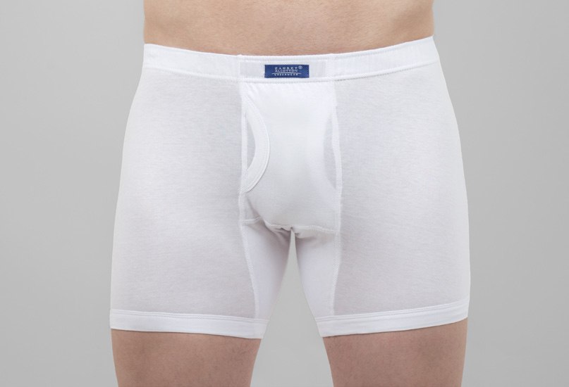 Men's Underwear Trunk Single Jersey 90% Cotton grey 1024