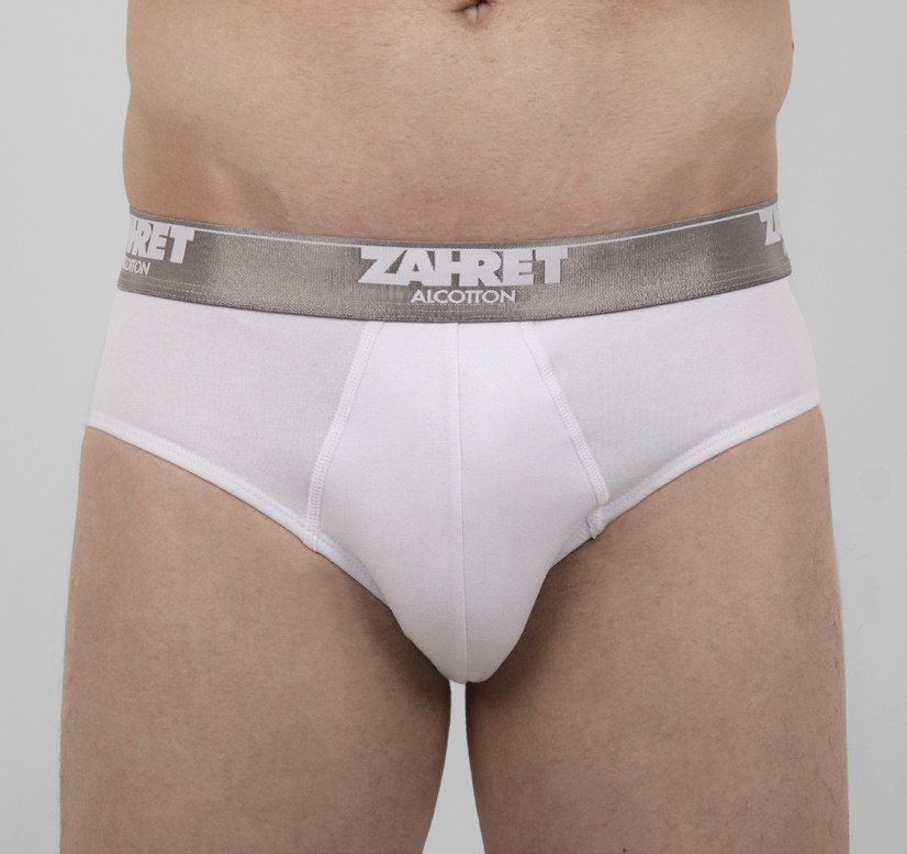 Men's Cotton Stretch Brief 85% Cotton 10% Polyster Grey 106