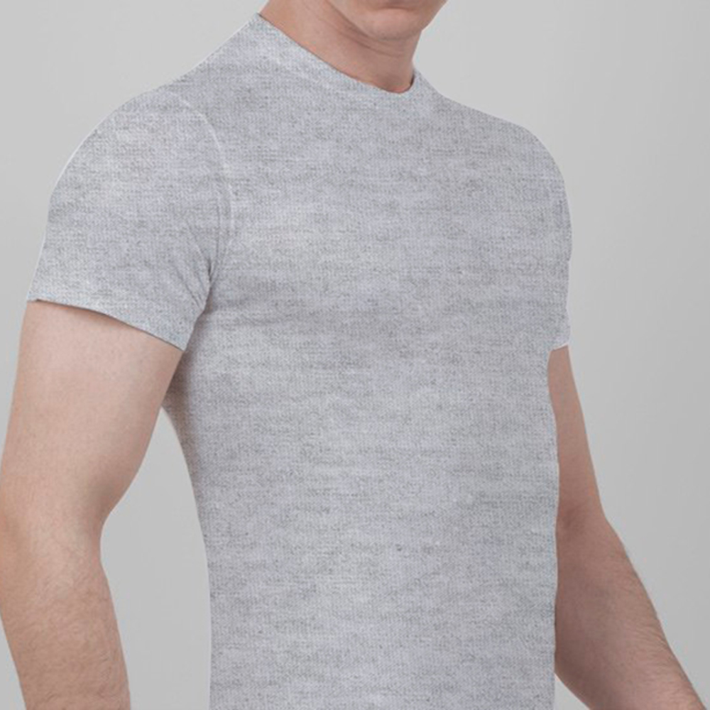 Men's Underwear T-Shirt Crew Neck  90% Cotton grey 1028