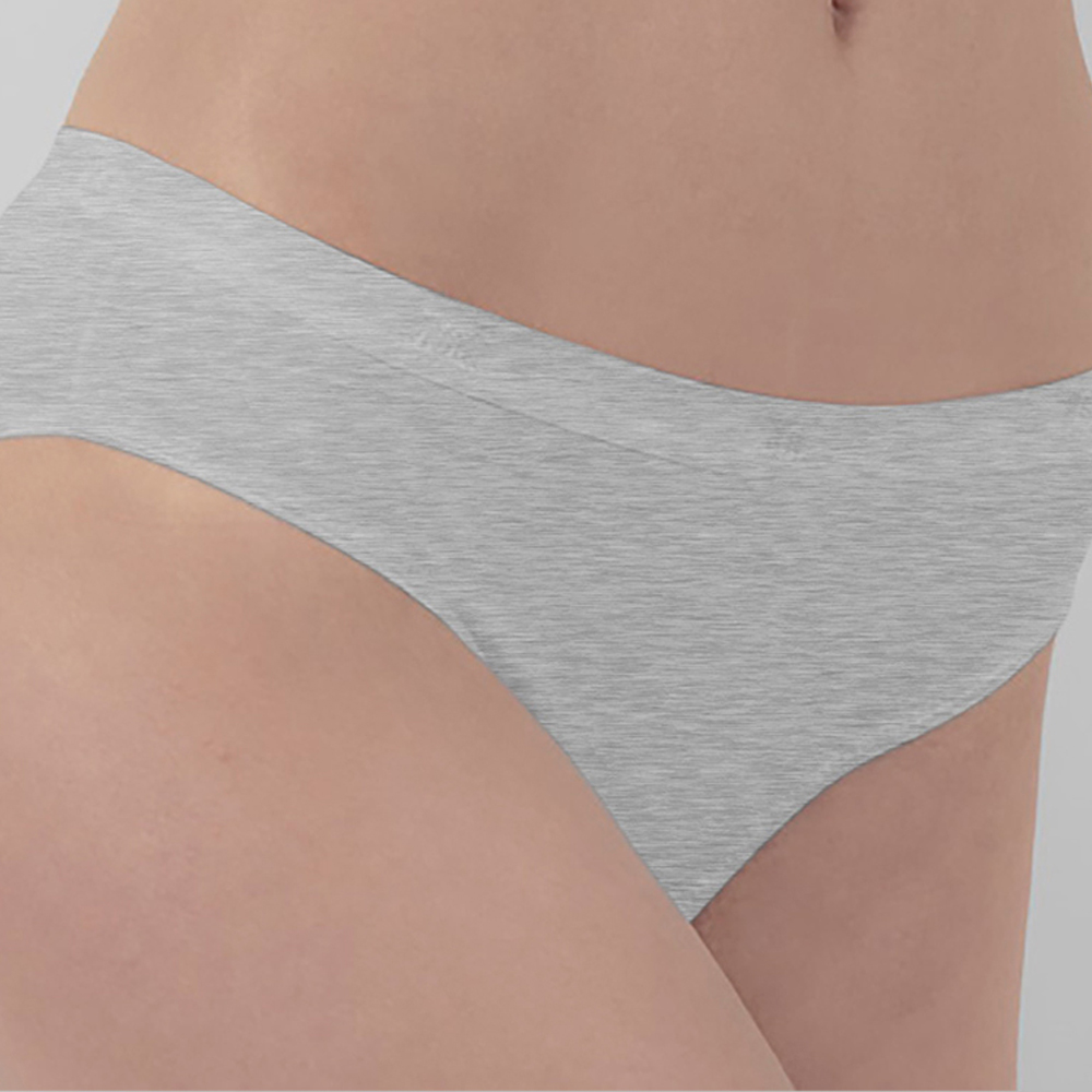 Women's Underwear Stretch Brief 85% Cotton 10% Polyster grey 619