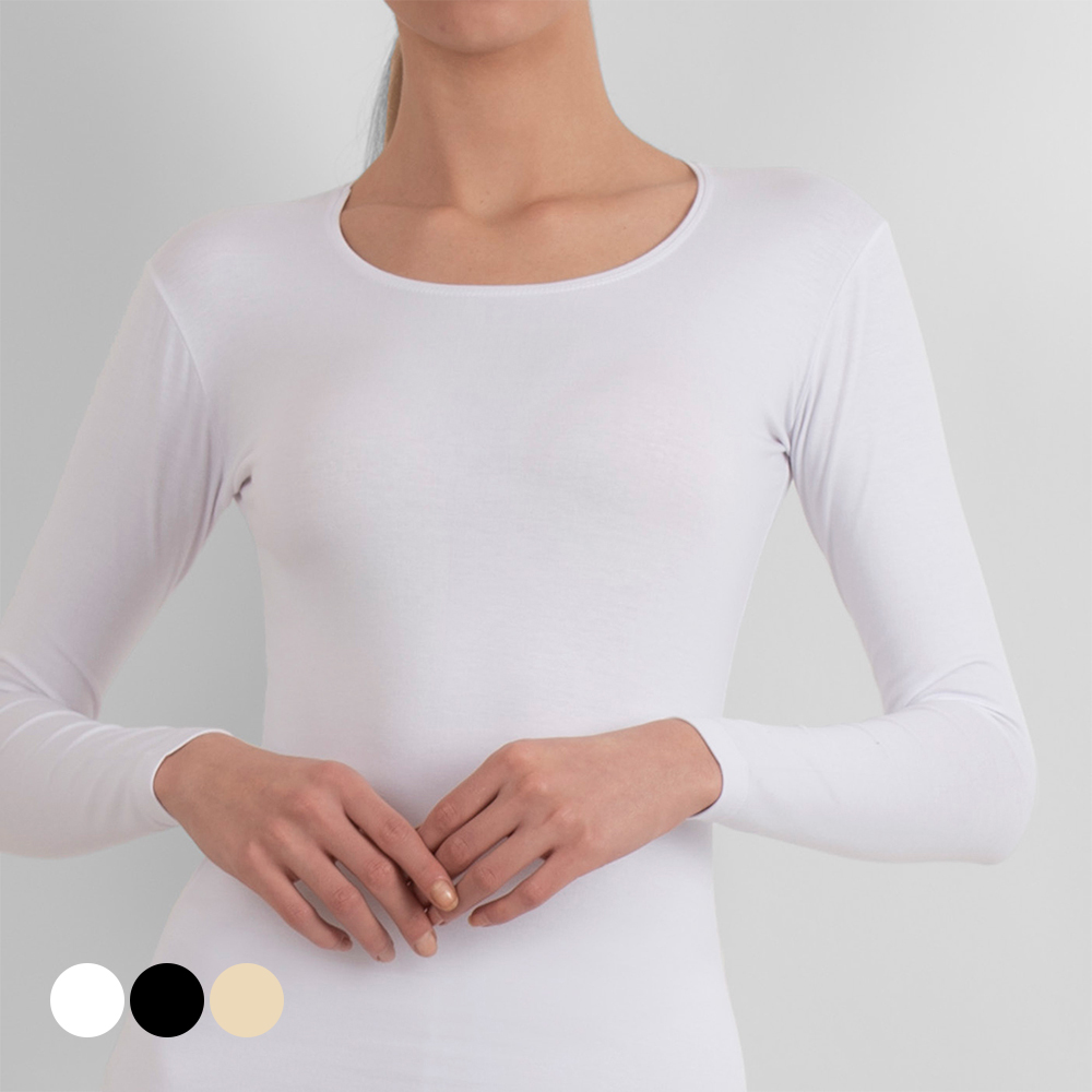 Women's Underwear Stretch Long Sleeve 95% Cotton 5% Elastane 601