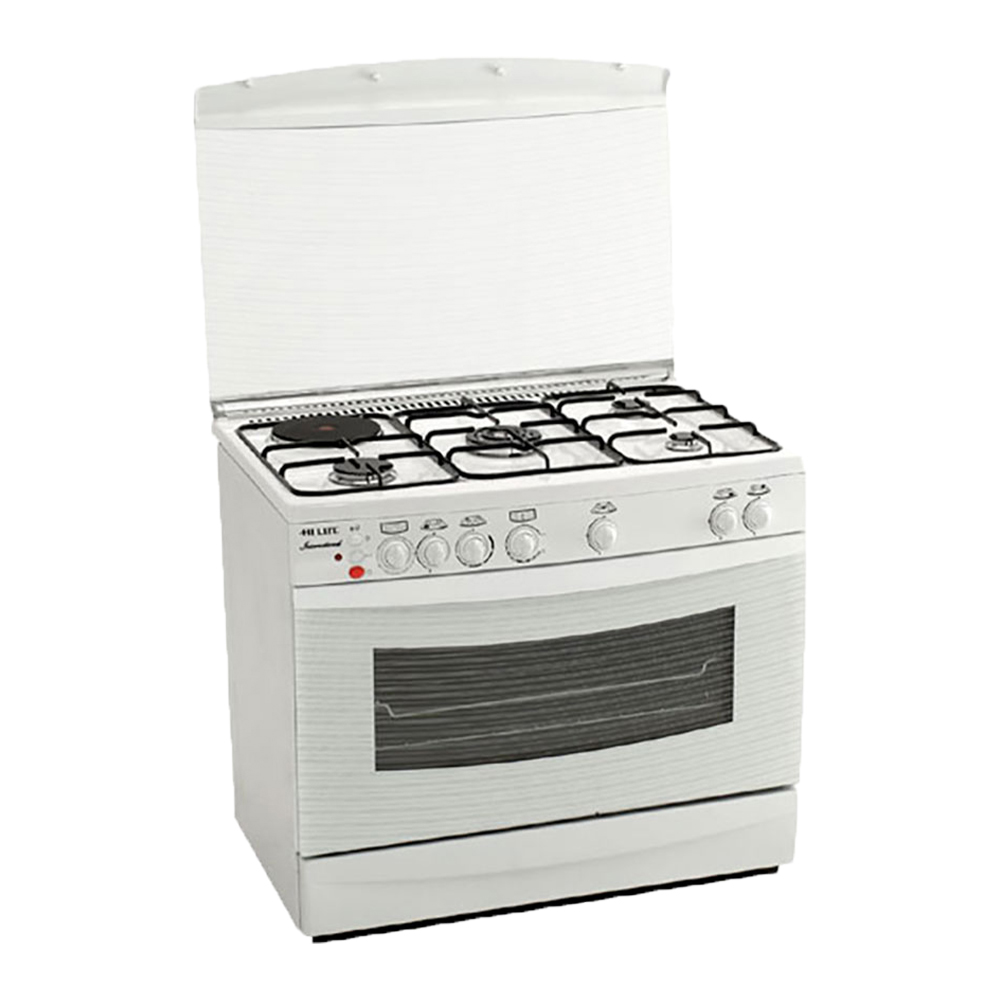 Evo - Pratique Gas Range Oven 4+1 Burners P4W25C