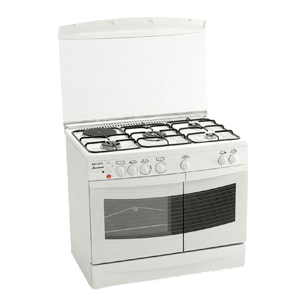 HiLife - Pratique Gas Range with Oven 5 Burners White P4W27C