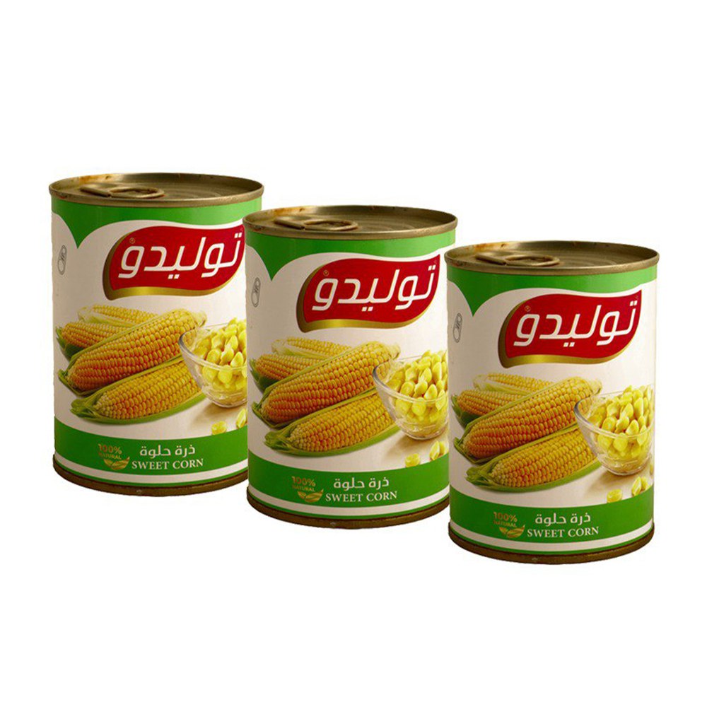 توليدوا  ذرة حلوة 200 غرام 3 علب