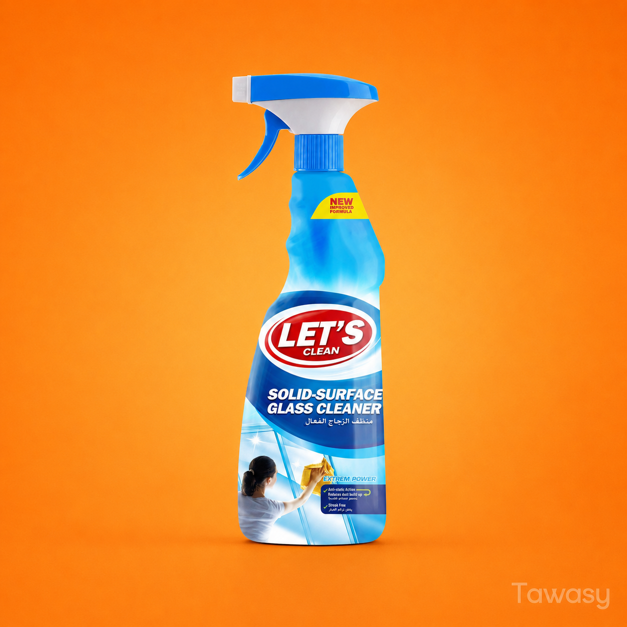 Let's Clean - Solid-Surface Glass Cleaner 600 ml